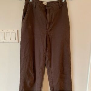 Sunday Best Aritzia Brown Jayden Pants Women’s 4 Soft Cotton High Rise